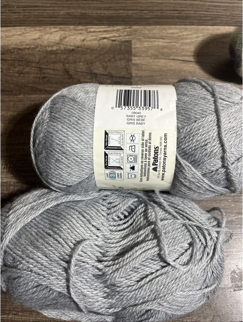 4+ Skeins Patons Lace Acrylic Yarn Plum Lavender Purple Grey
